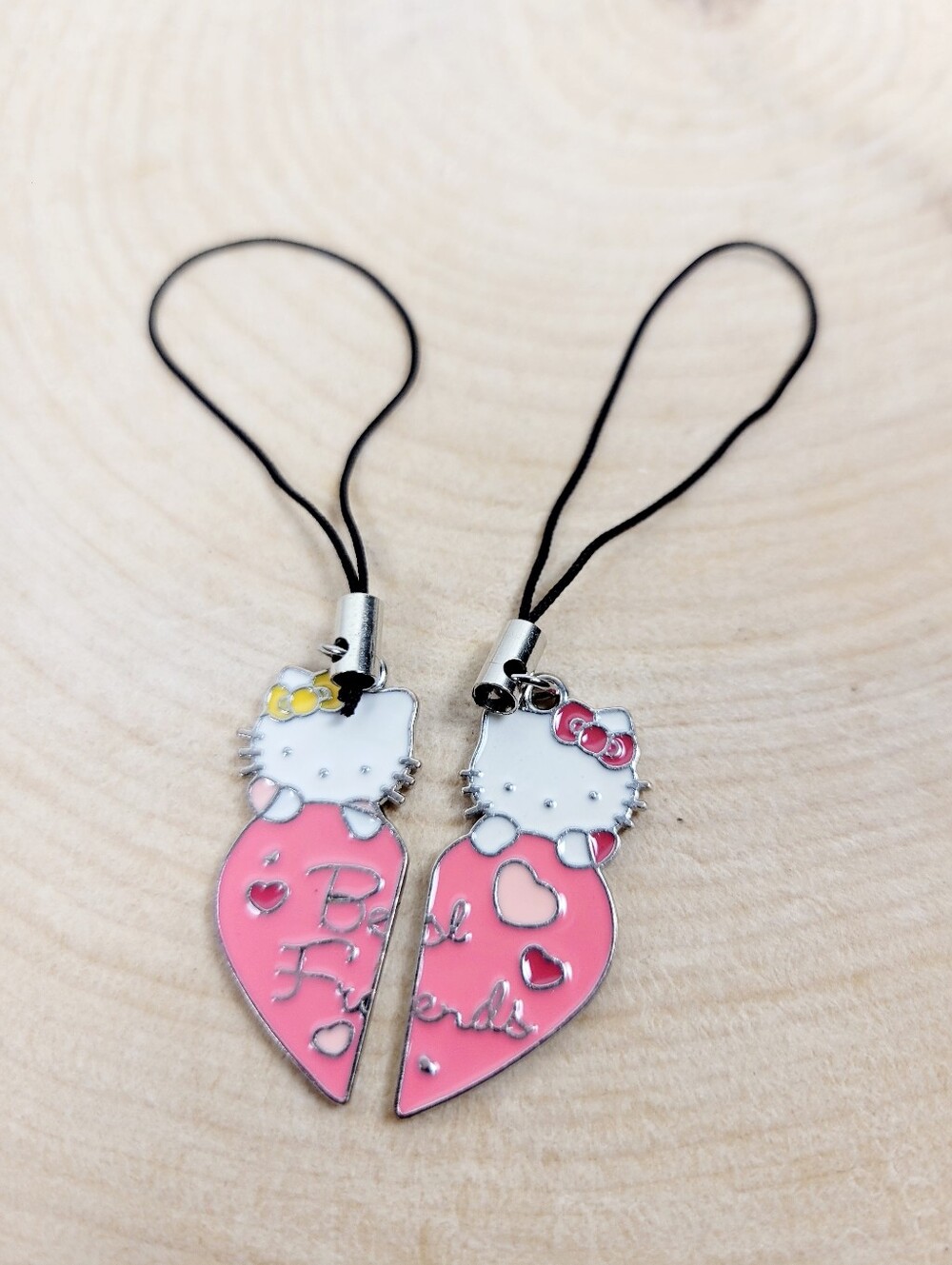 Brand New Set Hello Kitty Best Friend Key & Phone Charms Keychain